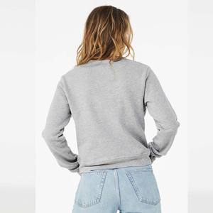 Basic Heather <b>Grey</b> Long Sleeve <b>Crop</b> <b>Top</b> - Product Image 6