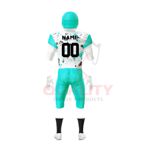 Uniforme de football américain pour hommes 2025 personnalisé qualité supérieure 100% polyester à manches courtes vêtements de sport d'équipe Service OEM Pakistan - Product Image 3