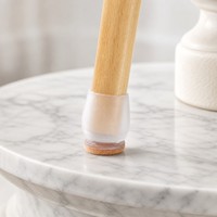 Protections de pieds de meubles en silicone anti-rayures, embouts en feutre pour tables et chaises, fabriqués en Chine, déballés