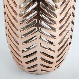 Handcrafted <b>Rose</b> Gold-Toned Cutwork Platter Metal Flower <b>Vase</b> Nordic Big Home Goods Decorative Iron Flower <b>Vase</b> - Product Image 6