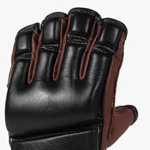 <b>Fingerless</b> Leather MMA Boxing <b>Gloves</b> for Outdoor Use Thickened Non-Slip Moisture Wicking Adult Sport <b>Gloves</b> - Product Image 5