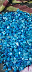 หินโมราสีฟ้ามันวาวสูงแกะสลักเป็นพลอยแก้วแกะสลักสำหรับตกแต่งภายในบ้านฮวงจุ้ยเรกิ - Product Image 4