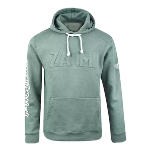 เสื้อมีฮู้ดโลโก้300แกรมสำหรับผู้ชายเสื้อโค้ทสีฟ้าน้ำแข็งมาใหม่ฤดูหนาวพร้อมดีไซน์พิมพ์สกรีนบนแขนเสื้อ - Product Image 1