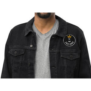 Unisex Be Ike-Conic giacca di jeans reversibile XS con cerniera in pelle camuffata Patchwork Design ricamato pelliccia ODM - Product Image 4