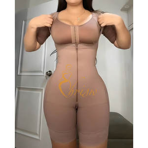 Spalline larghe <span class=keywords><strong>con</strong></span> Zip anteriore per la pancia senza maniche Shapewear da donna modellante per tutto il corpo colombiano braccio di controllo della pancia più sottile riducente - Product Image 1