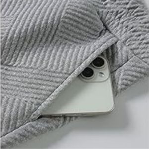 High Quality Customized Men's Casual Solid Tracksuits Zip-Up Sets with Fleece Lining and Custom Logo - Product Image 6