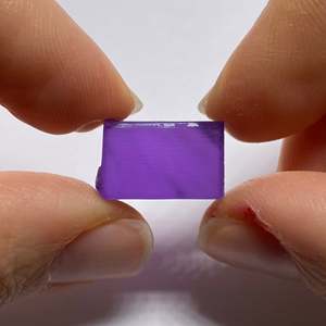 Corindon violet lavande poli, taille triligne, calibré, effet optique - Product Image 3