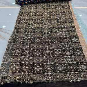 Manufacture & Wholesale of Premium Velvet Embroidery Fabric - Product Image 1