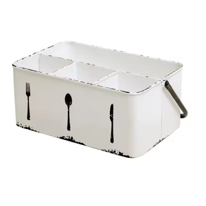 แคดดี้ที่เก็บของโลหะทันสมัยหลายช่องที่เก็บของในห้องครัวและที่บ้าน - Product Image 1