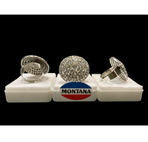 Bague élégante en incrustation de diamants américains avec placage d'or, parfaite pour les fêtes quotidiennes et les cadeaux Bijoux de qualité supérieure - Product Image 2