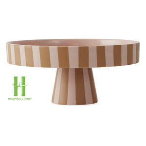 Nouveau Design 2025 Écologique Laque Ronde Plateau De Service OEM Plats Assiettes Décoration De Table À La Main Bohème HNH Artisanat Vietnam - Product Image 6