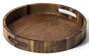 Plateau de service en bois naturel durable pour la cuisine Table à manger Bureau Snacks Boissons et présentation d'aliments - Product Image 4