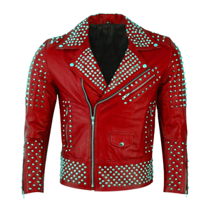 High Street Genuine Punk Rock Studded <b>Biker</b> <b>Man</b> <b>Jacket</b> <b>Biker</b> Vintage Studs <b>Biker</b> Moto Ace Star Fashion <b>Jacket</b> for <b>Man</b> - Product Image 1