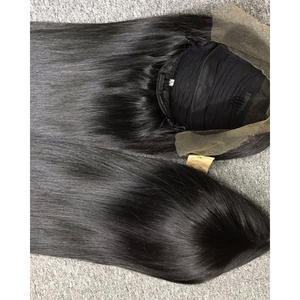 Vente en gros de haute qualité naturelle droite Remy vierge cheveux humains couleur noire extensions de perruque pour les femmes de vietnamien - Product Image 1