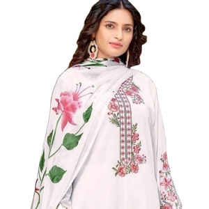 Nuevo traje pakistaní Fox Georgette con Stanton interior viscosa seda inferior gasa impresión Digital traje colección - Product Image 5
