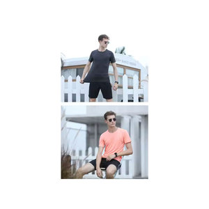 Camiseta de franela de algodón XL 100% para hombre, Logo personalizable, sin cuello, transpirable, secado rápido, estampado de verano, informal, manga corta, Fitness - Product Image 4