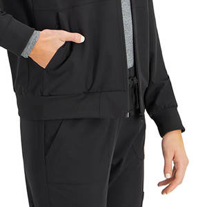 Chaqueta Médica con Cuello Mao al por Mayor, Uniforme Médico de Manga Larga con Puños y Bolsillos, Ropa de Hospital para Doctores y Enfermeras de Fábrica - Product Image 6