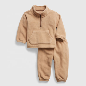 Chándales de invierno de alta calidad personalizados para niños, conjunto de chándal personalizado para niños, chándales de lana al por mayor - Product Image 1