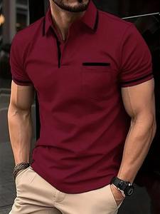 Good Selling Business Man <b>Summer</b> Outdoor Breathable Cotton Plus Size New Style Short Sleeved Casual Wears Quick Dry Polo <b>Shirts</b> - Product Image 5