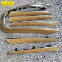 Kit de garnitures intérieures en bois de chêne véritable pour Audi Q5 2009-2017, ensemble de modernisation pour tableau de bord, console centrale et panneaux de porte