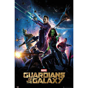 โปสเตอร์อนิเมะการ์เดี้ยนออฟเดอะกาแล็กซี่สไตล์อาร์ตเดโคสมัยใหม่กรอบสีดำหนึ่งแผ่นสำหรับตกแต่งผนังไอเดียของขวัญวันเกิด - Product Image 4