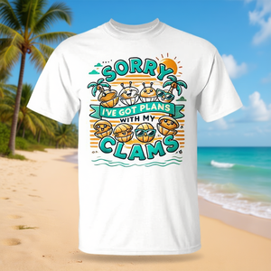 Lo siento, tengo planes con mis Clams, camiseta promocional personalizable - Product Image 3