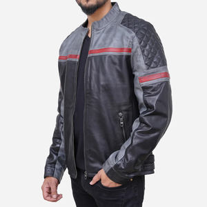 Men Genuine Leather Jacket Manufacturer Biker Casual Street Style Leather <b>Garment</b> Custom OEM Wholesale Factory - Product Image 4