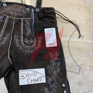Pantalones Cortos de Lederhosen de Lona Estilo Urbano para Hombre, Personalizados OEM, con Protección Antiarrugas y Cortavientos, Estilo Bávaro - Product Image 4