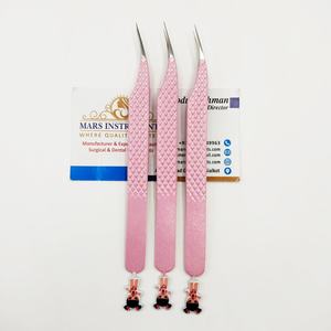 Pinces à cils pour extensions de cils, pinces à cils professionnelles à pointe en fibre, pinces à cils de précision pour extensions de cils, pinces à cils Bratz Girls - Product Image 2