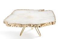 Support à gâteau élégant en résine faite à la main, non toxique, écologique, lavable au lave-vaisselle, personnalisable, base décorative pour mariage et anniversaire