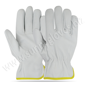 Goatskin Leather <b>Driver</b> <b>Gloves</b> Fur Lining Insulated Leather Working <b>Driver</b> <b>Gloves</b> - Product Image 4