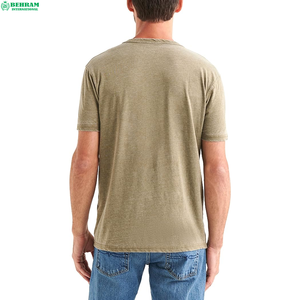 T-shirts décontractés pour hommes, personnalisés, de haute qualité, 200 GSM, coupe classique, 100% coton, écologiques, respirants, blancs - Product Image 3