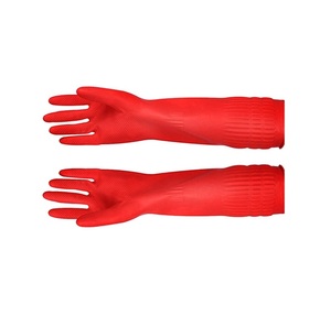 Gants de nettoyage en caoutchouc Gant de vaisselle de cuisine imperméable réutilisable - Product Image 1