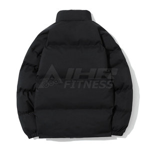 Chaqueta de burbujas con capucha ajustada de invierno de nuevo diseño para hombre con manga larga con cremallera completa cuello mandarín transpirable cómodo - Product Image 2
