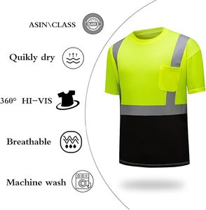 Venta caliente Ropa de trabajo de alta visibilidad Camisetas Ropa DE TRABAJO reflectante Camisas Precio de venta al por mayor Ropa DE TRABAJO Camisas de seguridad - Product Image 5
