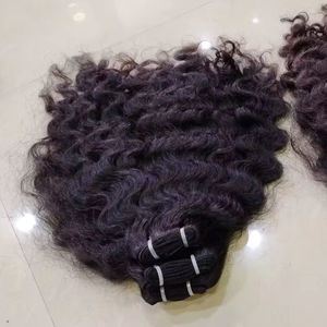 Extensiones de cabello humano 100% sin procesar de 24 pulgadas, estilo de onda profunda suelta de alta calidad, precio al por mayor de La India - Product Image 1