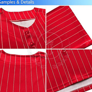 Nouveau modèle de maillot de baseball pour homme de haute qualité, séchage rapide, respirant, léger, 100% polyester, couleurs personnalisables, logo, 280g - Product Image 6