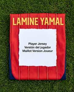 เสื้อแข่งลาเมเน ยามาล หมายเลข 19 ทีมชาติสเปน รุ่นนักเตะ ฉบับทีมเหย้า ผ้าแจ็คการ์ด สีแดง ชุดแข่งขันระดับมืออาชีพ - Product Image 1