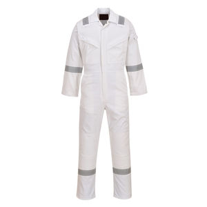 Mono DE SEGURIDAD unisex de algodón duradero con tiras reflectantes, transpirable y cómodo para trabajos de construcción e industriales - Product Image 3