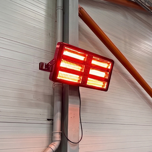 Chauffage infrarouge électrique industriel ELCON EIR TH 12, 12000W, 12kW, 380V, IP55, résistant aux intempéries, en aluminium noir, commande programmable - Product Image 3