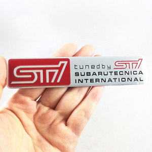 Prodotti di vendita calda in alluminio stampa di adesivi con Logo per la decorazione di auto <span class=keywords><strong>Subaru</strong></span> Wrc - Product Image 4