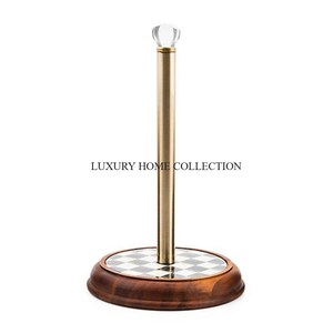 Porte-serviettes mural en métal peu encombrant avec un design minimaliste idéal pour les cuisines modernes et petites - Product Image 2