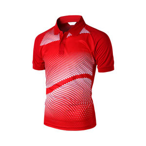 เสื้อโปโลผู้ชายเสื้อกอล์ฟแบบสวมหัวแห้งเร็วเสื้อโปโล3D พิมพ์ซับลิเมชันคอโพลีเอสเตอร์ - Product Image 5