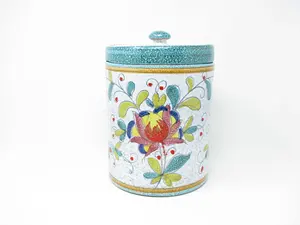 Modern Hand-Painted Stainless Steel Food <b>Storage</b> Canister Premium Quality Customizable Color Logo Freshness Preservation White - Product Image 3