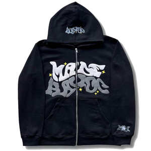 Gran oferta, nuevo diseño, Sudadera con capucha con estampado Puff, Sudadera con capucha de algodón y cremallera, Sudadera con capucha y cremallera de lana pesada para hombre, proceso de hojaldre 3D - Product Image 2