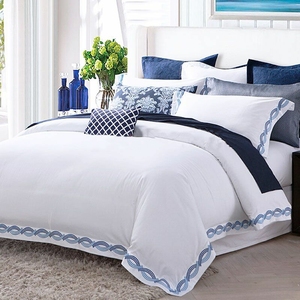 Personalizado 250 300 <span class=keywords><strong>400</strong></span> 600 1000 hilo de algodón <span class=keywords><strong>egipcio</strong></span> 4 Uds sábanas de diseño de Hotel ropa de cama juego de sábanas - Product Image 1