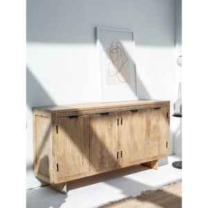 Hailey 4-Doors Wooden <b>Sideboard</b> - Product Image 1
