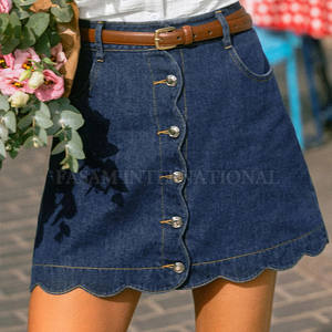 Jupes en jean pour femmes fabriquées en usine, en coton, en promotion, meilleur matériau, en stock - Product Image 5