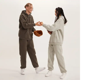 Nouvel ensemble de survêtement unisexe personnalisé avec logo, haute qualité, pour l'automne – Survêtements de jogging et ensembles de sweats à capuche unis - Product Image 4