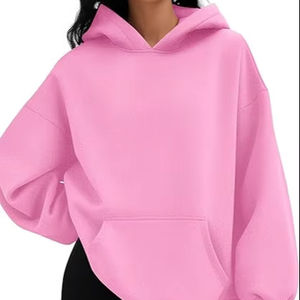 Sudadera con capucha de diseño moderno con capucha de algodón de ajuste relajado para comodidad diaria - Product Image 1